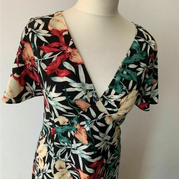 Brave Soul Lorraine Floral Maxi Dress Multicolour Size S - Picture 3 of 6